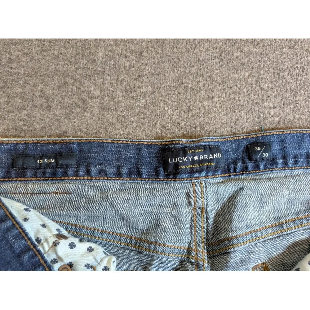 Lucky Brand Mens 121 Slim Fit Stretch Blue‎ Jeans size 34x30 Soft Denim Pants